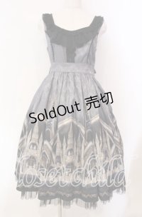 axes femme kawaii / クラシックカテドラルワンピース  クロ O-25-11-27-016-AX-OP-IG-OS