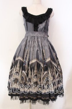 画像1: axes femme kawaii / クラシックカテドラルワンピース  クロ O-25-11-27-016-AX-OP-IG-OS