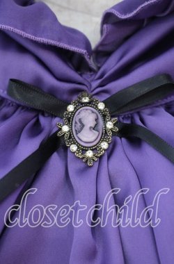 画像3: MARBLE / カメオタイ付き 全身コーディネート ヴァンパイアドレスセット  ブラック×パープル O-25-11-27-020-GO-OP-OW-OS
