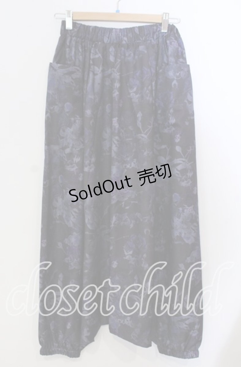 画像1: 【SALE】NieR CLOTHING / DARK ROSE FANTASIA SUPER LOOSE SAROUEL PANTS サルエルパンツ  パープル×ブラック O-25-11-28-001-PU-PA-IG-ZT454 (1)