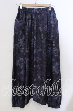 画像1: NieR Clothing / DARK ROSE FANTASIA SUPER LOOSE SAROUEL PANTS サルエルパンツ  パープル×ブラック O-25-11-28-001-PU-PA-IG-ZT454