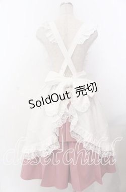 画像3: Amavel / 喫茶アマベルのアフタヌーン・ティーエプロンジャンパースカート F ピンク O-25-11-28-046-CA-OP-OW-OS