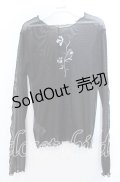 【SALE】HARE / 2WAYシシュウシアートップス  ブラック O-25-11-28-007-PU-TO-IG-ZT456