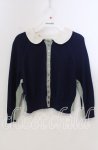 画像1: 【SALE】Jane Marple Dans Le Salon / Compact Yarn Spare Collar Bolero Cardigan　カーディガン M ネイビー O-25-11-28-058-JM-TO-OW-ZT508 (1)