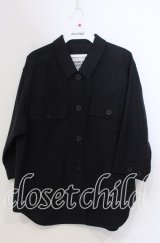 WORLD WIDE LOVE！(Rydia) / スターワッペン付きシャツ 1 ブラック O-25-11-28-059-PU-BL-OW-OS