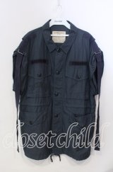 RNA / ラットptミリタリーシャツ M ブルー O-25-11-28-060-PU-BL-OW-OS