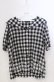 画像1: MILK / ギンガムチェック半袖セーラーブラウス  クロ O-25-11-28-064-ML-BL-OW-ZT1130R (1)