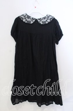 画像2: Jane Marple / レースカラーのコットンワンピース M クロ O-25-11-28-067-JM-OP-OW-ZT1130R