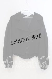 axes femme POETIQUE / ビットバックデザインジャケット M クロ O-25-11-28-071-AX-JA-OW-OS