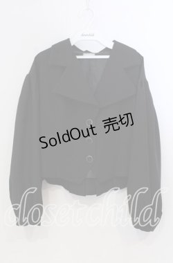 画像1: axes femme POETIQUE / ビットバックデザインジャケット M クロ O-25-11-28-071-AX-JA-OW-OS