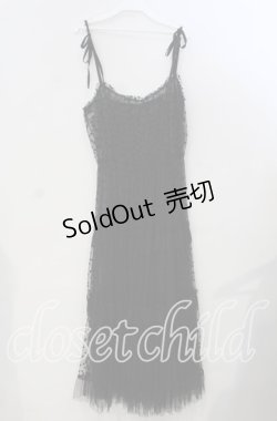 画像2: 【SALE】axes femme / ハートチュールティアードワンピース F クロ O-25-11-28-073-AX-OP-OW-ZT028