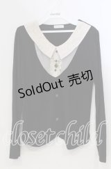 axes femme / ヨーク切り替えプルオーバー M クロ O-25-11-28-075-AX-TO-OW-OS