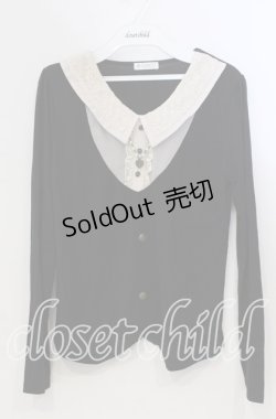 画像1: axes femme / ヨーク切り替えプルオーバー M クロ O-25-11-28-075-AX-TO-OW-OS