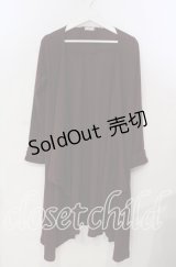 axes femme / 後ろレースアップトッパーカーディガン M ワイン O-25-11-28-078-AX-TO-OW-OS