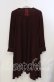 画像2: axes femme / 後ろレースアップトッパーカーディガン M ワイン O-25-11-28-078-AX-TO-OW-OS (2)