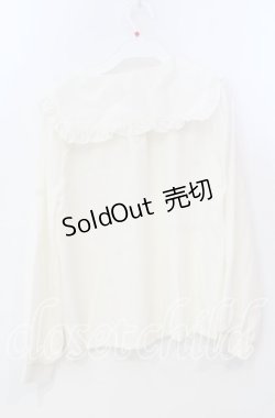 画像2: axes femme / パンジー刺繍BIG襟ブラウス M キナリ O-25-11-28-084-AX-BL-OW-ZT132