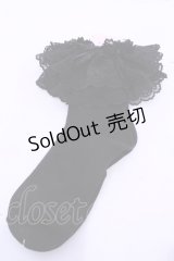 metamorphose / ラッセルレースクルーソックス  クロ O-25-11-28-1001-ME-ZA-OW-OS