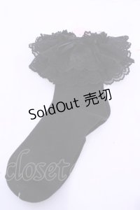 metamorphose / ラッセルレースクルーソックス  クロ O-25-11-28-1001-ME-ZA-OW-OS