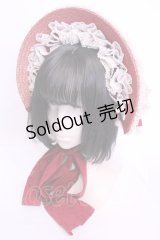 Hoshibako Works / 西洋人形魔法ボンネット  アカ O-25-11-28-1047-LO-AC-IG-OS