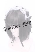 LOLITAその他 / レースアップヘッドドレス  クロ×シロ O-25-11-28-1049-LO-AC-OW-OS