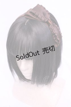 画像1: m petit by misako / TT*AMリボンカチューシャ  ブラウン O-25-11-28-1052-LO-AC-OW-OS