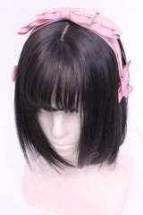 m petit by misako / サンリオコラボ　ヘッドドレス  ピンク O-25-11-28-1055-LO-AC-OW-OS