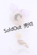 MERCI MEL / ムーン愛すクリップ  オフ×ラベンダーリボン O-25-11-28-1062-LO-AC-IG-OS