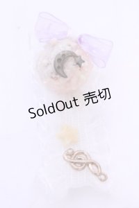 MERCI MEL / ムーン愛すクリップ  オフ×ラベンダーリボン O-25-11-28-1062-LO-AC-IG-OS