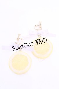 MERCI MEL / フローズンハニーレモンピアス  イエロー O-25-11-28-1067-LO-AC-IG-OS