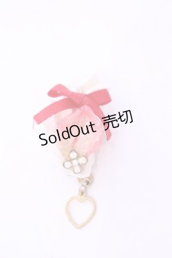 画像1: MERCI MEL / 苺ホイップ片耳イヤカフ  オフ×アカ O-25-11-28-1068-LO-AC-IG-OS