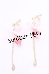 MERCI MEL / 苺チョコイヤリング  ピンク O-25-11-28-1069-LO-AC-IG-OS