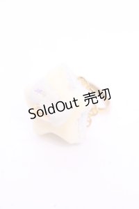 MERCI MEL / 星マカロンリング  サックス×イエロー O-25-11-28-1075-LO-AC-IG-OS