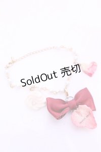 MERCI MEL / 苺ホイップブレスレット  オフ×アカ系 O-25-11-28-1076-LO-AC-IG-OS