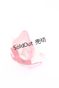 画像1: MERCI MEL / 苺ホイップリング  オフ×アカ O-25-11-28-1077-LO-AC-IG-OS