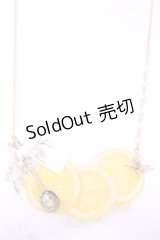 MERCI MEL / ハニーレモン三連ネックレス  イエロー O-25-11-28-1080-LO-AC-IG-OS