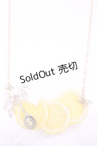 MERCI MEL / ハニーレモン三連ネックレス  イエロー O-25-11-28-1080-LO-AC-IG-OS