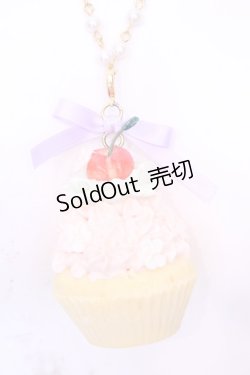 画像1: MERCI MEL / さくらんぼのパステルカップケーキ ネックレス  マルチ O-25-11-28-1081-LO-AC-IG-OS