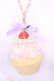 画像1: MERCI MEL / さくらんぼのパステルカップケーキ ネックレス  マルチ O-25-11-28-1081-LO-AC-IG-OS (1)