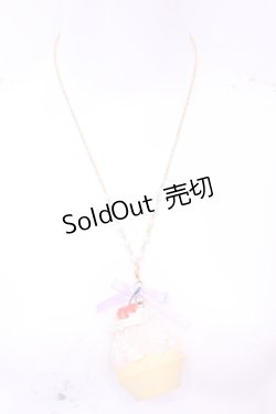 画像2: MERCI MEL / さくらんぼのパステルカップケーキ ネックレス  マルチ O-25-11-28-1081-LO-AC-IG-OS