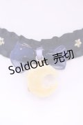 MERCI MEL / ムーンナイトマカロンチョーカー  ネイビー×イエロー O-25-11-28-1085-LO-AC-IG-OS