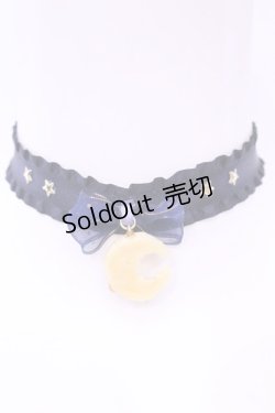 画像2: MERCI MEL / ムーンナイトマカロンチョーカー  ネイビー×イエロー O-25-11-28-1085-LO-AC-IG-OS