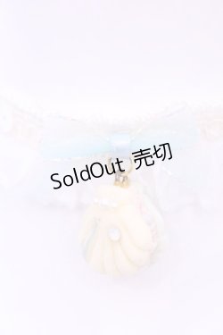 画像1: MERCI MEL / マーメイドアイスサンドチョーカー  オフ×パステル O-25-11-28-1086-LO-AC-IG-OS