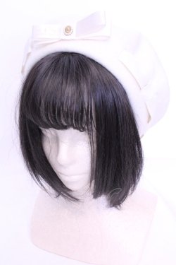 画像1: m petit by misako / AM*NIカメオベレー  オフ O-25-11-28-1089-LO-AC-IG-OS