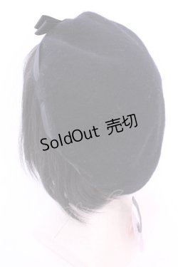 画像2: m petit by misako / AM*NIカメオベレー  クロ O-25-11-28-1090-LO-AC-IG-OS