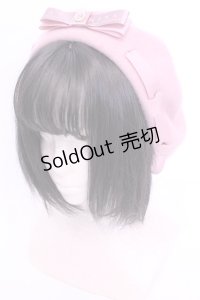 m petit by misako / AM*NIカメオベレー  ピンク O-25-11-28-1092-LO-AC-IG-OS