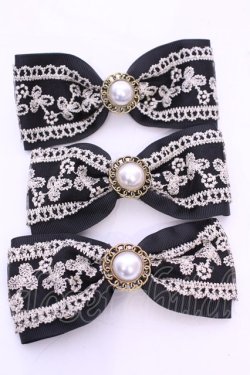 画像1: m petit by misako / AM3PPLクリップ  クロ O-25-11-28-1010-LO-AC-OW-OS