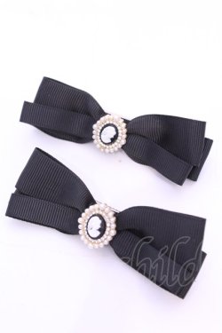 画像1: m petit by misako / AM2Pクリップ  クロ O-25-11-28-1011-LO-AC-OW-OS