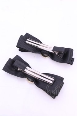 画像2: m petit by misako / AM2Pクリップ  クロ O-25-11-28-1011-LO-AC-OW-OS