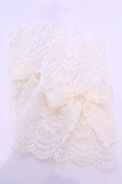 画像1: m petit by misako / AOショートアームカバー  アイボリー O-25-11-28-1014-LO-ZA-OW-OS