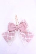 m petit by misako / レースリボンバッグチャーム  ピンク O-25-11-28-1018-LO-ZA-OW-OS